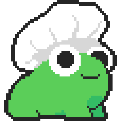 A cute frog pixel